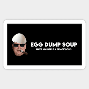 Egg Dump Soup Logo - Cool Papa - White Text Sticker